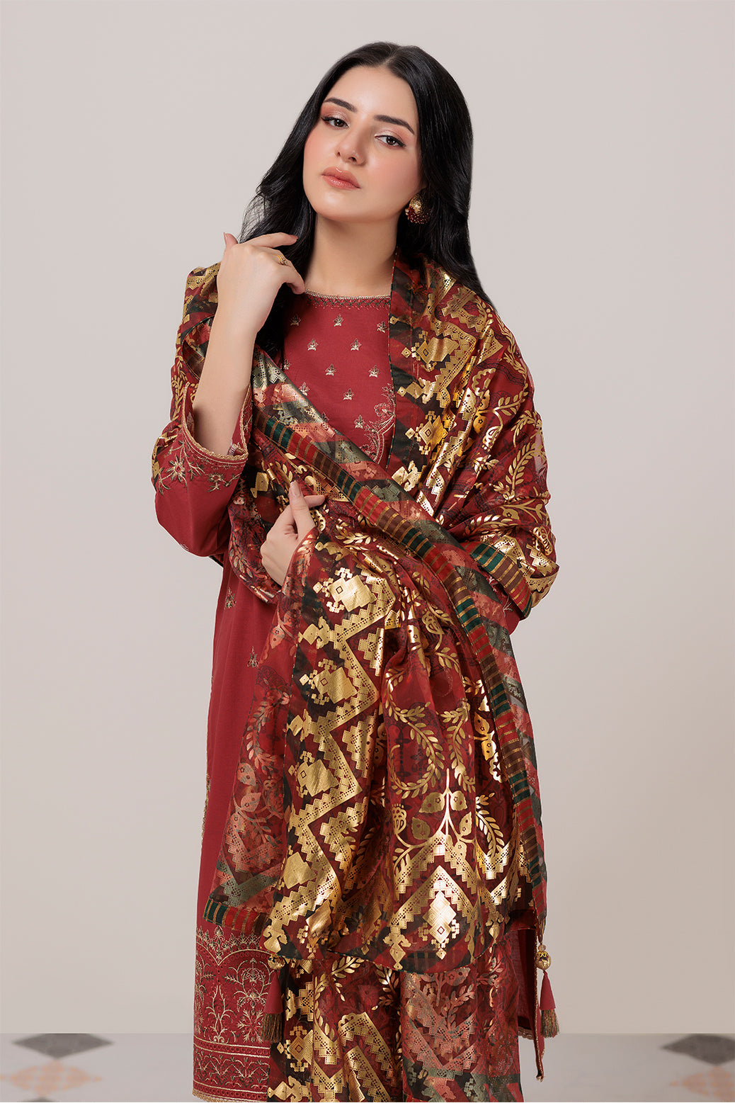 রেড-ডাইড ক্যামব্রিক-৩ পিস (HV3C233P07)
