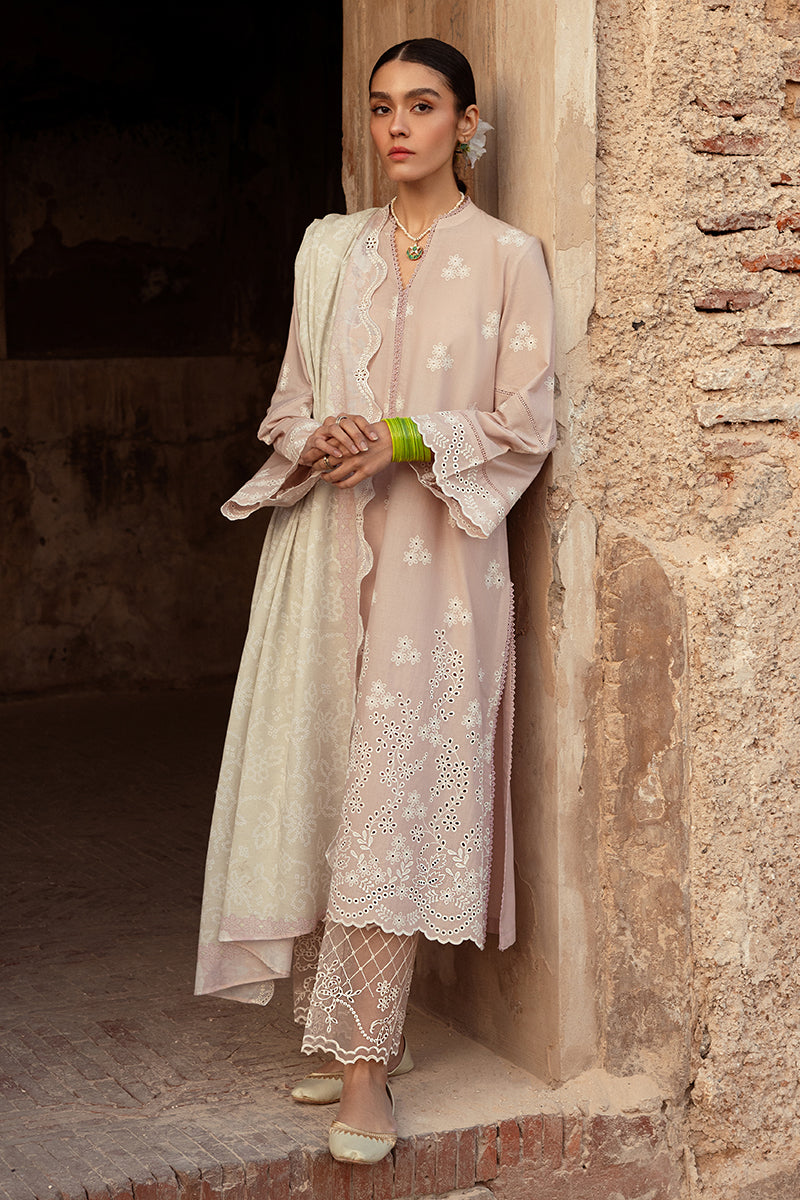 SAGE FROST-3 PIECE LAWN EMBROIDERED SUIT