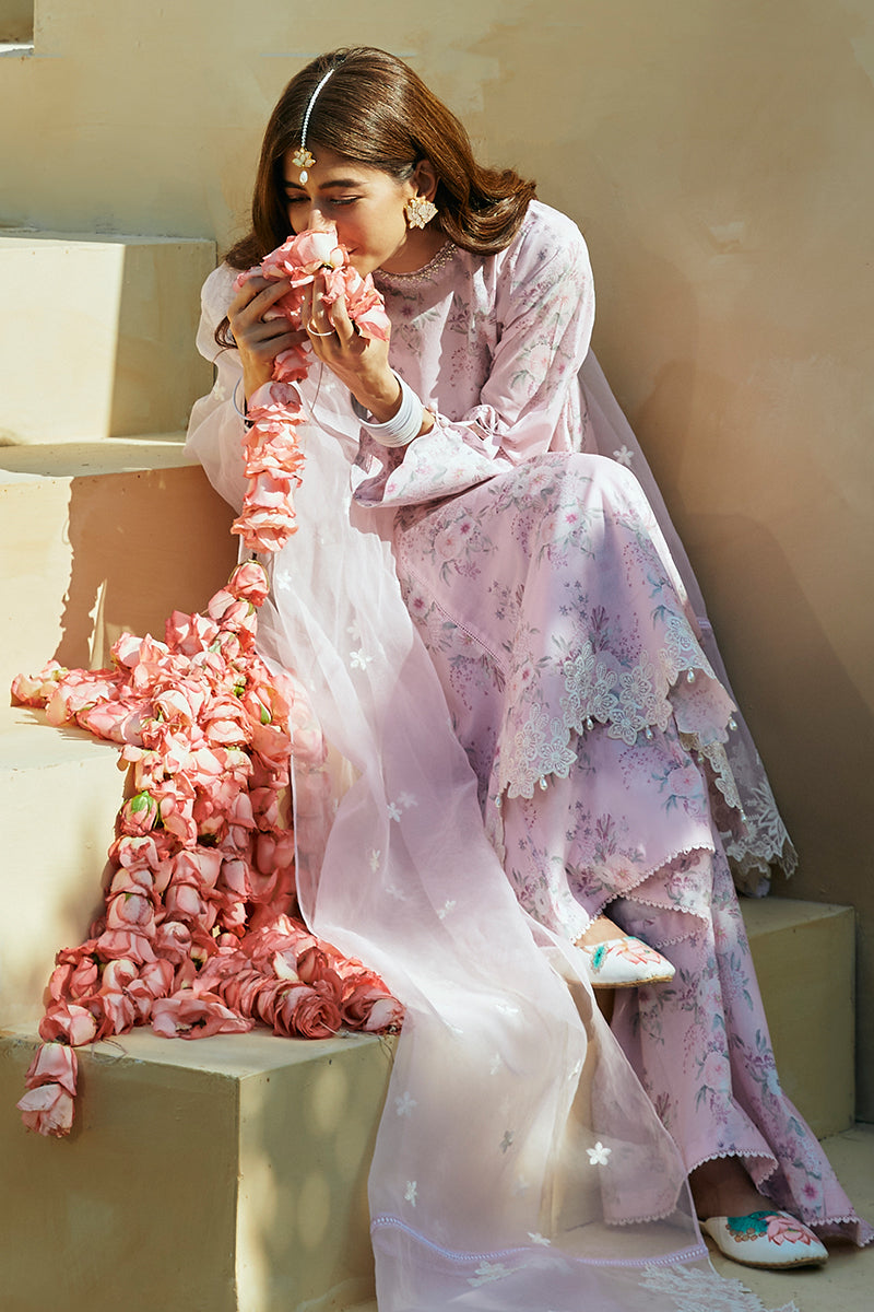SHADOW BERRY-3 PIECE LAWN PRINTED SUIT