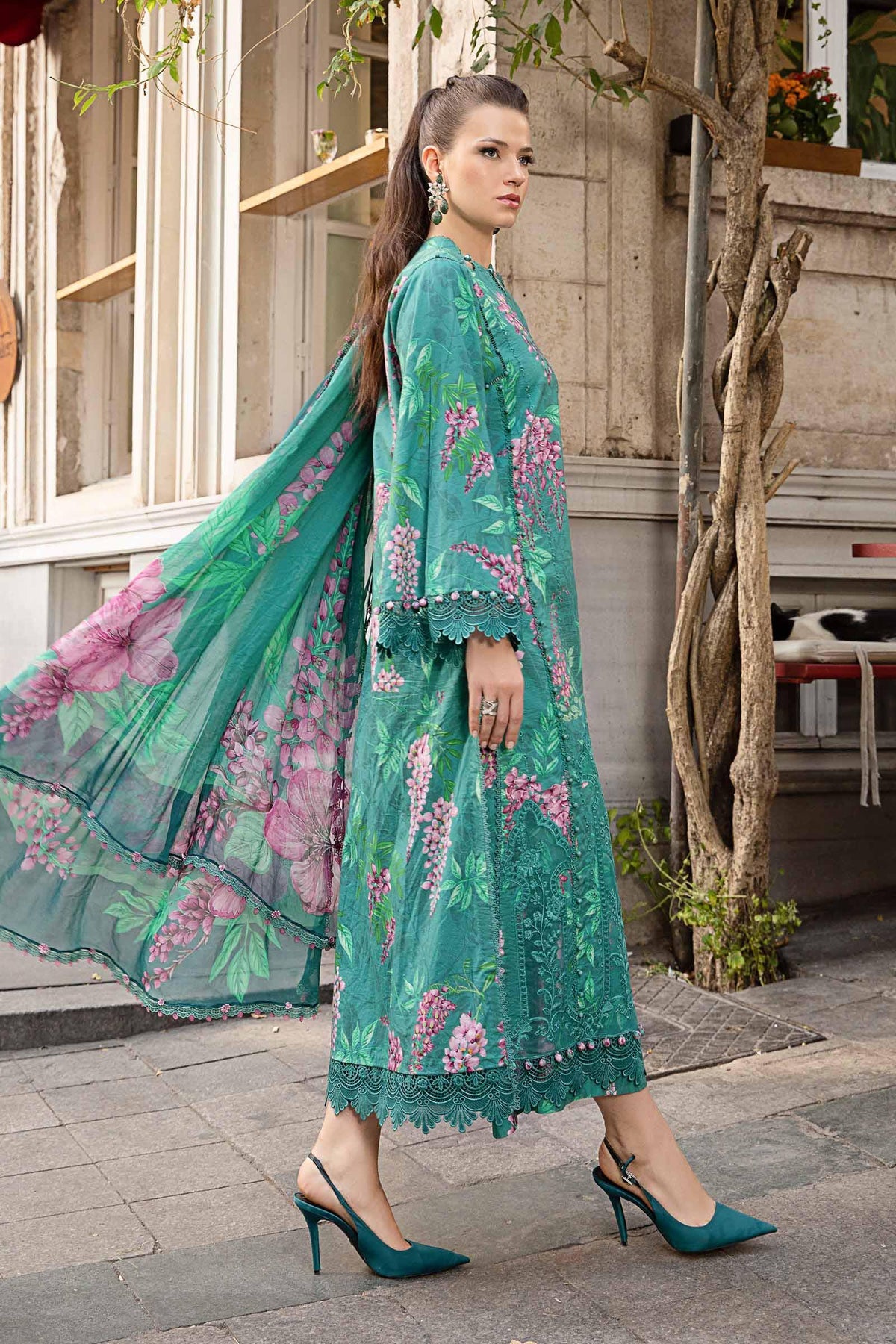 MPT-2301-A |  3 Piece Unstitched Printed Cambric Suit - Brands of PK