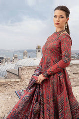 MPT-2302-B | 3 Piece Unstitched Printed Cambric Suit - Brands of PK