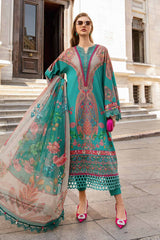 MPT-2304-A | 3 Piece Unstitched Printed Cambric Suit - Brands of PK
