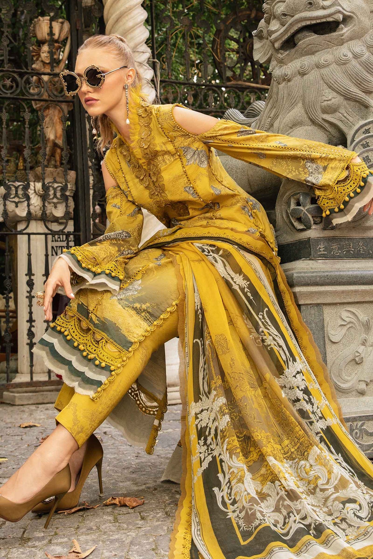 MPT-2308-B | 3 Piece Unstitched Printed Cambric Suit - Brands of PK