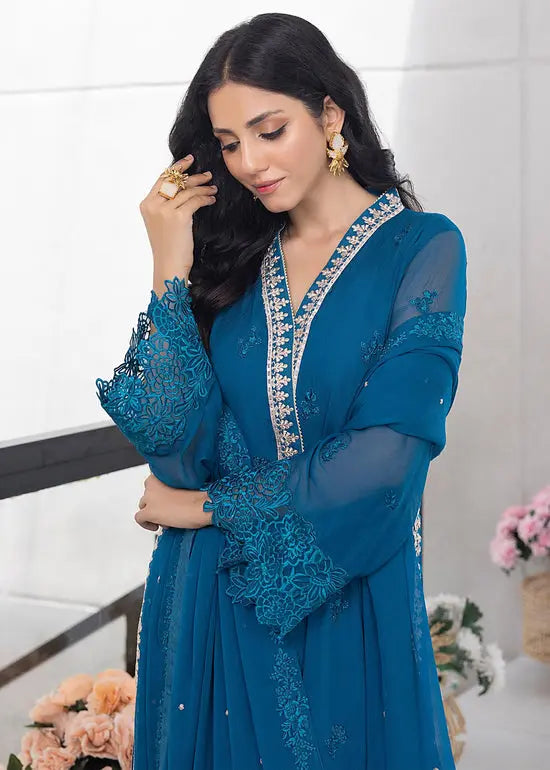 Snow Breeze - Unstitched Azure